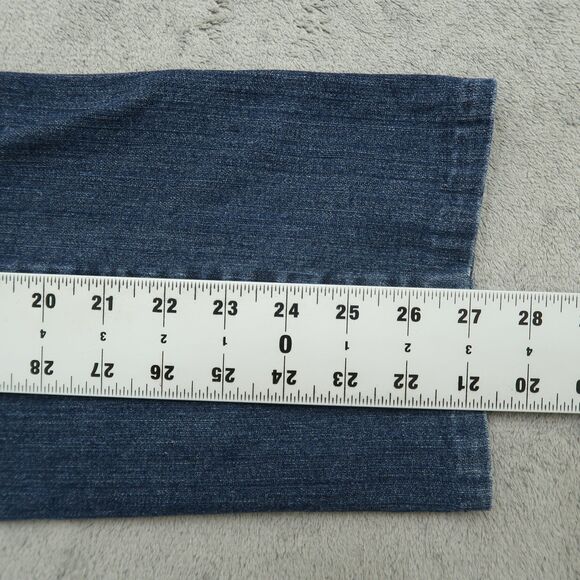 KUT from the Kloth Jeans Women's Size 12 Blue Mid-Rise Straight Denim 27" Inseam - Picture 6 of 16